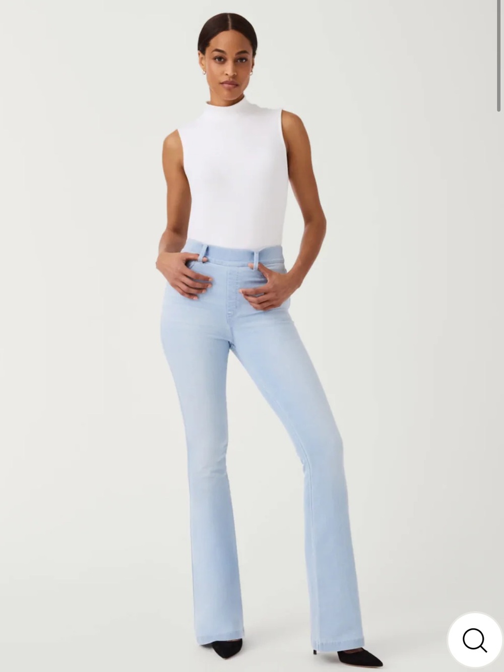 SPANX Retro Flare Jeans Light Wash | Pull-On High Rise | Tall M & L Available